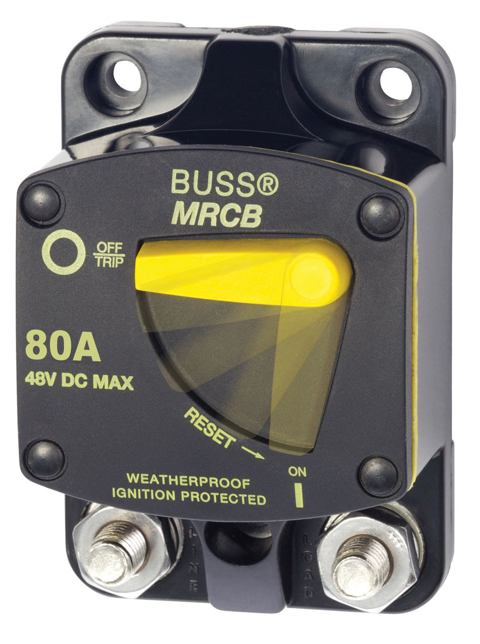 Discount! Blue Sea 187-Series 80 Amp Surface-Mount Circuit Breaker for Enhanced Electrical Protection