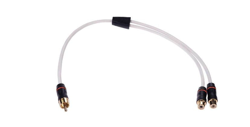 Hot Sale! Fusion RCA Y-Cable 1 Male to 2 Female Shielded Twisted for Clear Audio
