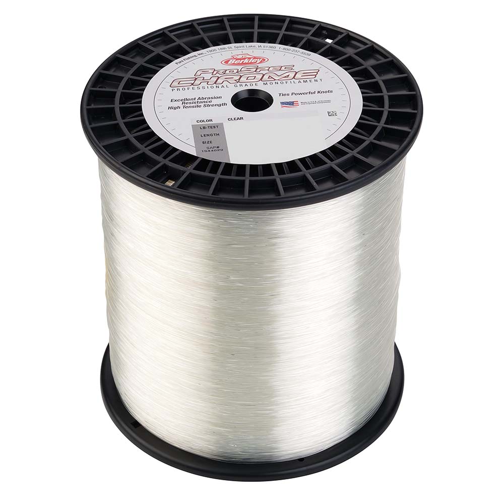 Berkley ProSpec Chrome Clear Monofilament - 16 lb, 3000 yds, Premium Saltwater Fishing Line