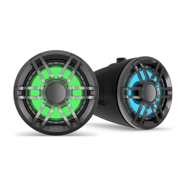 Fusion XS-FLT652SPB 6.5-Inch Black Tower Speaker with Stunning RGB Lighting