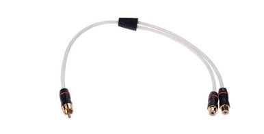 Hot Sale! Fusion RCA Y-Cable 1 Male to 2 Female Shielded Twisted for Clear Audio