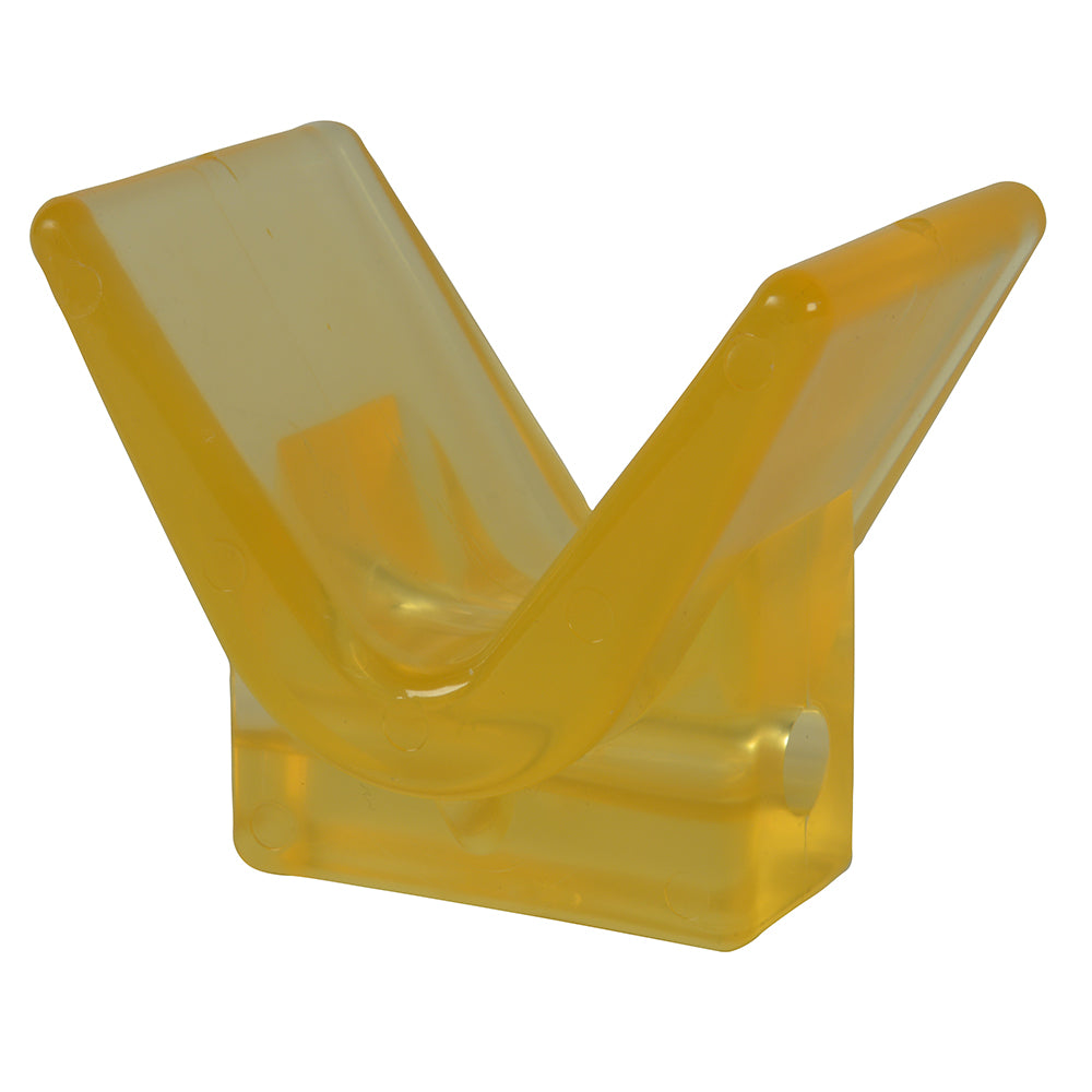 Yellow PVC C.E. Smith Y-Stop with 1/2 ID and 3 x 3 Size [29554]